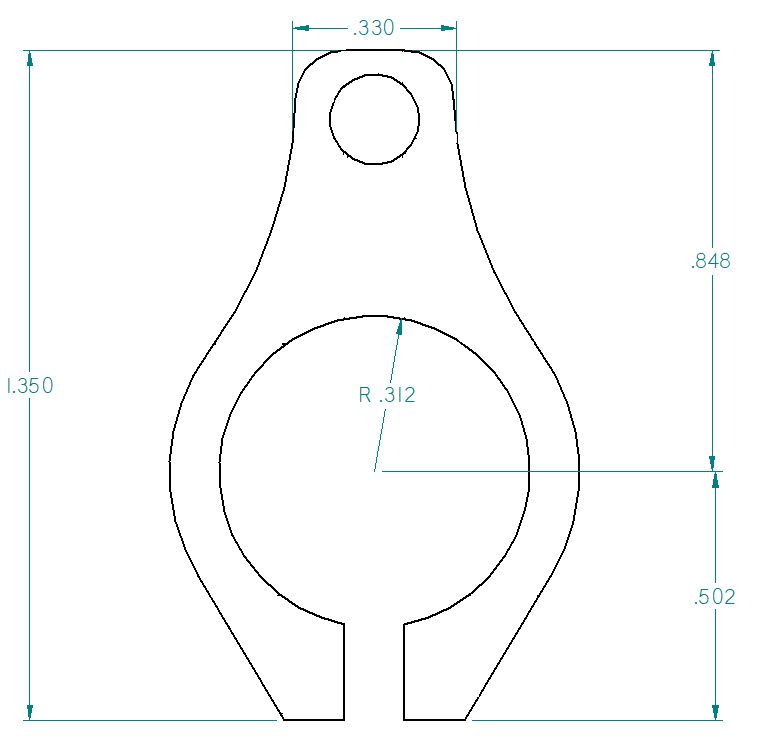 BLEM Wojtek Weaponry ARKTO .625 Click Adjustable Block, Set Screw - Image 2