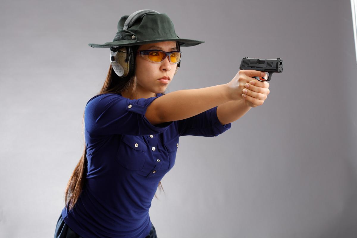 The Kogan! Olive 7 3/8" (59cm) Hearing Protection Hat - Image 3