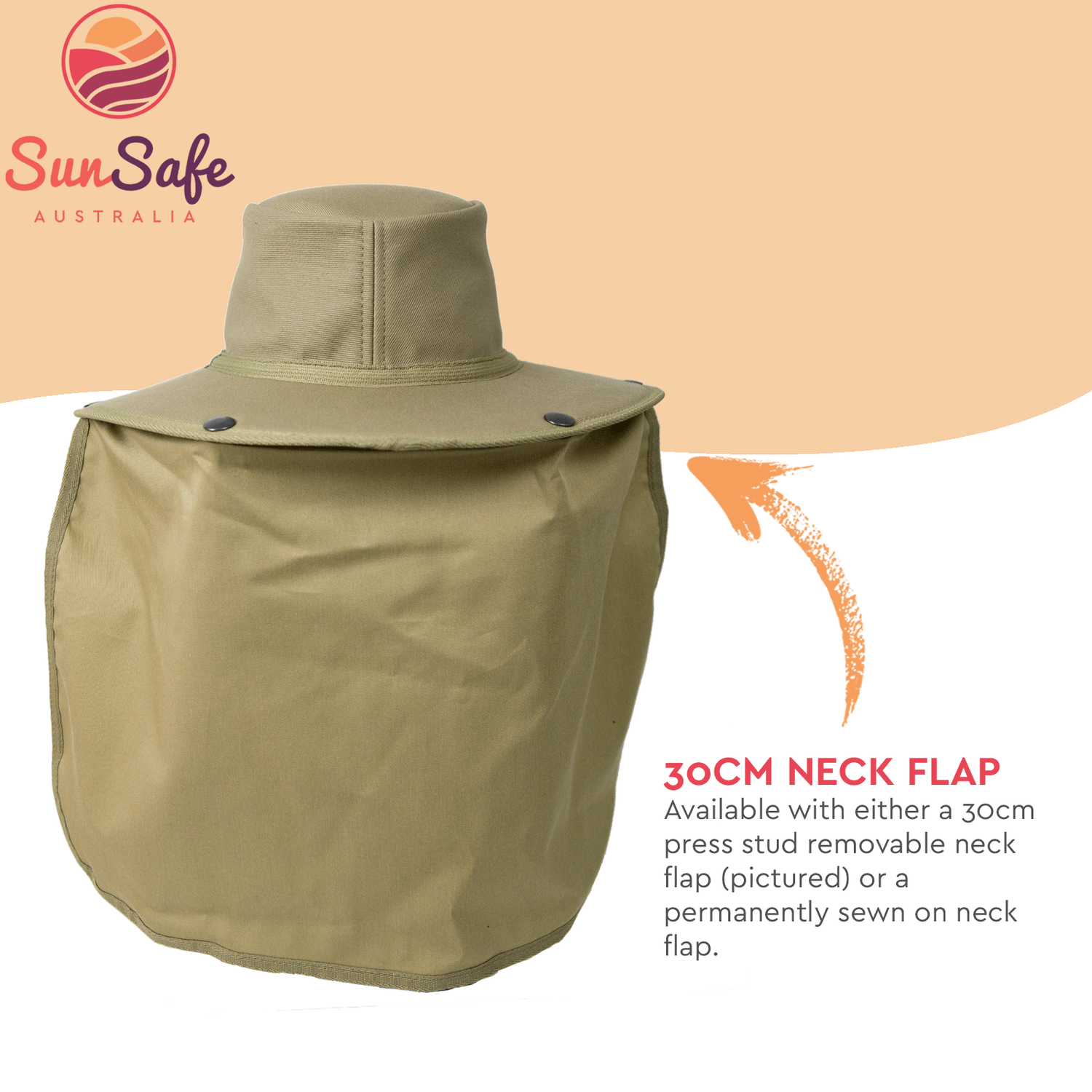 Sunsafe Australia Hearing Protection Hat, Extra Large - Image 5