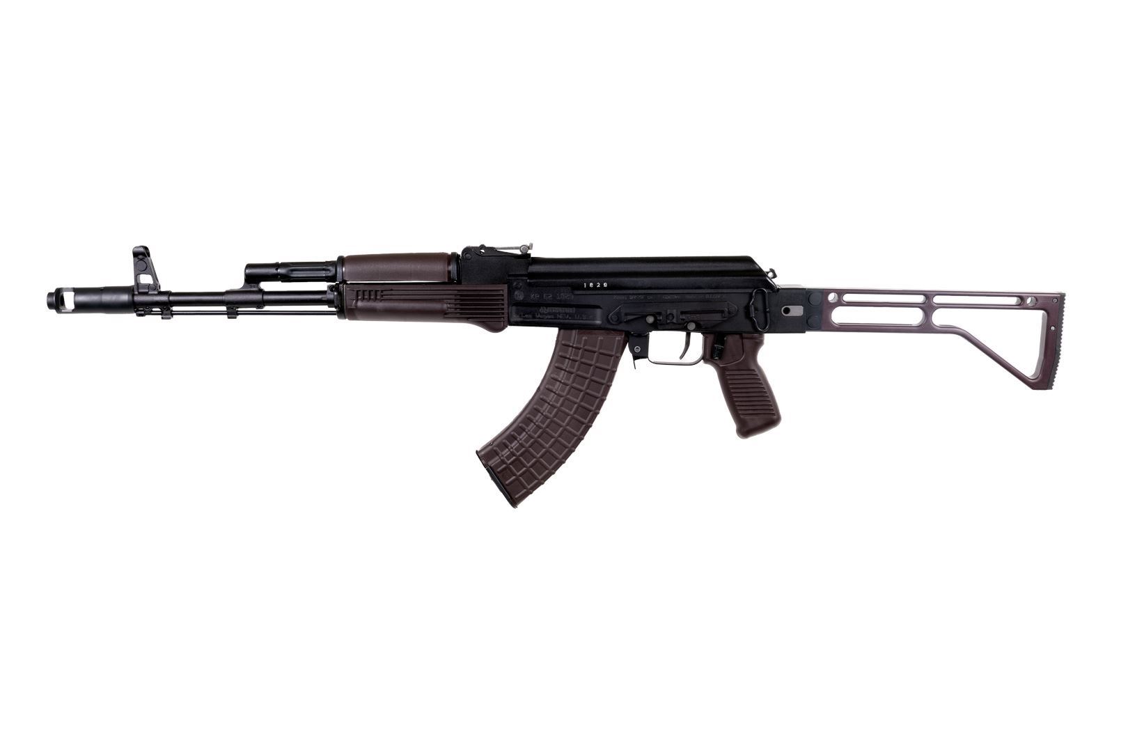 Arsenal SAM7SF 7.62x39mm Semi-Auto AK-47 Rifle with Aluminum Side-folding Buttstock Plum Furniture 10rd - Image 3