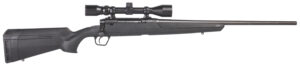 Savage Arms 57259 Axis XP Full Size 6.5 Creedmoor 4+1 22" Matte Black Button-Rifled Barrel, Matte Black Drilled & Tapped Steel Receiver, Matte Black Fixed Synthetic Stock, Weaver Scope 3-9x40mm