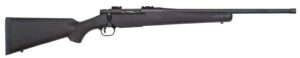 Mossberg 28013 Patriot  Full Size 450 Bushmaster 4+1 20" Matte Blued Fluted Threaded Barrel, Drilled & Tapped Matte Blued Stainless Steel Receiver, Black Fixed Synthetic Stock, Right Hand