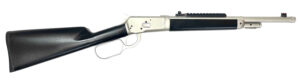 Taylors & Company 220096 1892 Alaskan Take-Down 357 Mag Caliber with 5+1 Capacity, 16.50" Barrel, Matte Chrome Metal Finish & SoftTouch Black Synthetic Stock Right Hand (Full Size)