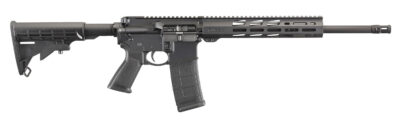Ruger 8529 AR-556  5.56x45mm 30+1 16.10" Threaded Heavy Barrel, Hard Coat Anodized Finish, 11" Free-Float Handguard, Black Synthetic 6 Position Stock, Polymer Grip, Magpul PMAG