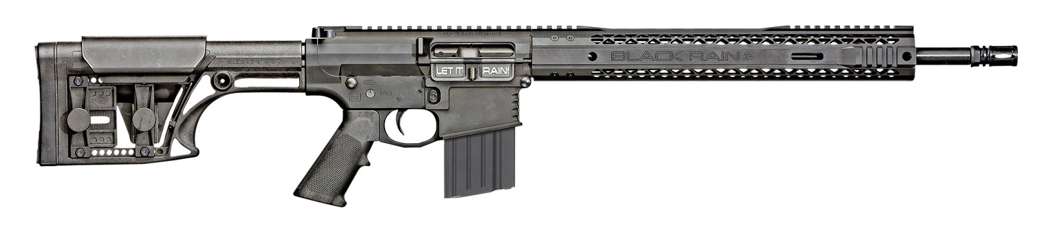 Black Rain BROFALLOUT10SI Fallout10 308 Win 18" 10+1 Black Nitride Black Luth-AR MBA-1 Stock G.I. Grip Right Hand