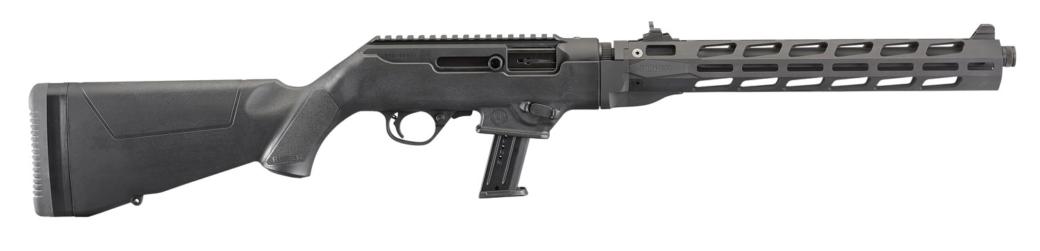 Ruger 19115 PC Carbine  9mm Luger 17+1 16.12" Threaded/Fluted Barrel, Type III Hard Coat Anodized Aluminum Receiver, M-LOK Accessory Slots, Optics Ready