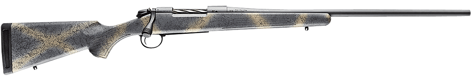 Bergara Rifles B14S112 B-14 Wilderness Hunter 6.5 Creedmoor 4+1 22", Sniper Gray Cerakote Barrel/Rec, SoftTouch Woodland Camo Synthetic Stock
