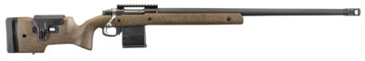 Ruger 57123 Hawkeye Long-Range Target Full Size 308 Win 10+1 26" Matte Black Steel Threaded Barrel, Picatinny Rail Steel Receiver, Black Speckled Brown Adj Comb & LOP Laminate Stock