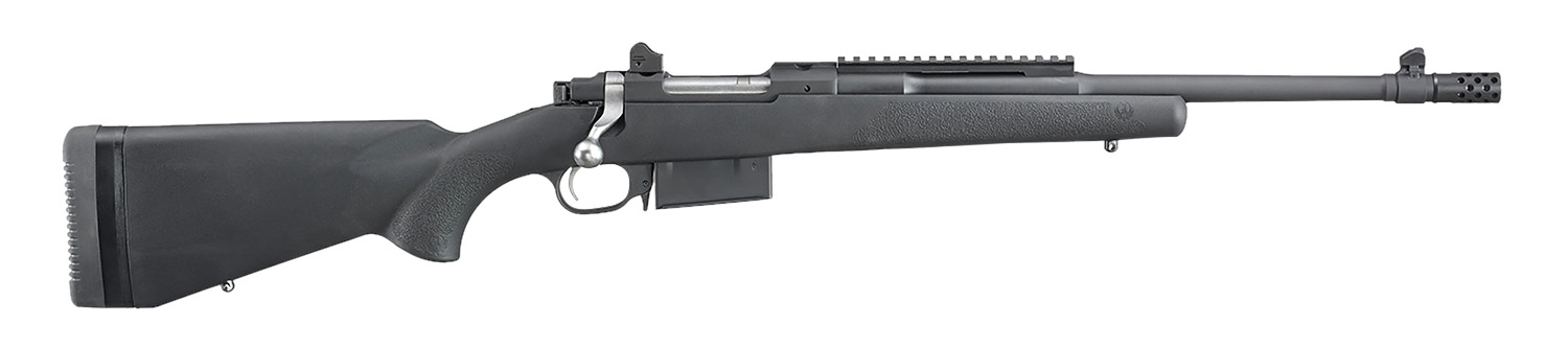 Ruger 6841 Scout  350 Legend 5+1 16.50" Matte Black Threaded Barrel, Picatinny Rail Steel Receiver, Black Synthetic Adj LOP Stock