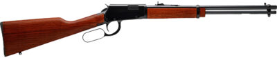 Rossi RL22181WD Rio Bravo  Lever Action 22 LR Caliber with 15+1 Capacity, 18" Round Barrel, Polished Black Metal Finish & German Beechwood Stock Right Hand (Full Size)