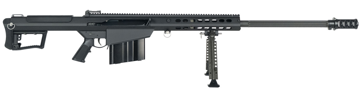 Barrett 18059 M107A1 50 BMG 29" 10+1 Black Cerakote Black Fixed w/Sorbothane Recoil Pad Stock Black Polymer Grip
