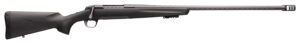 Browning 035543297 X-Bolt Pro Long Range 300 PRC 3+1 26" Skip Fluted Heavy Barrel, Recoil Hawg Muzzle Brake, Spiral Fluted Bolt, Carbon Gray Elite Cerakote, Natural Carbon Fiber Stock