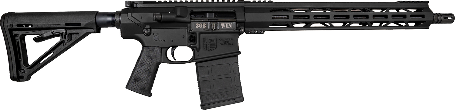 Diamondback DB1018C001 DB10  308 Win 20+1 16" Nitride Treated Threaded Steel Barrel w/A2 .30 Cal Flash Hider, A3 Flattop Upper, 15" M-LOK Handguard, Magpul MOE Carbine Stock, Magpul MOE K Grip
