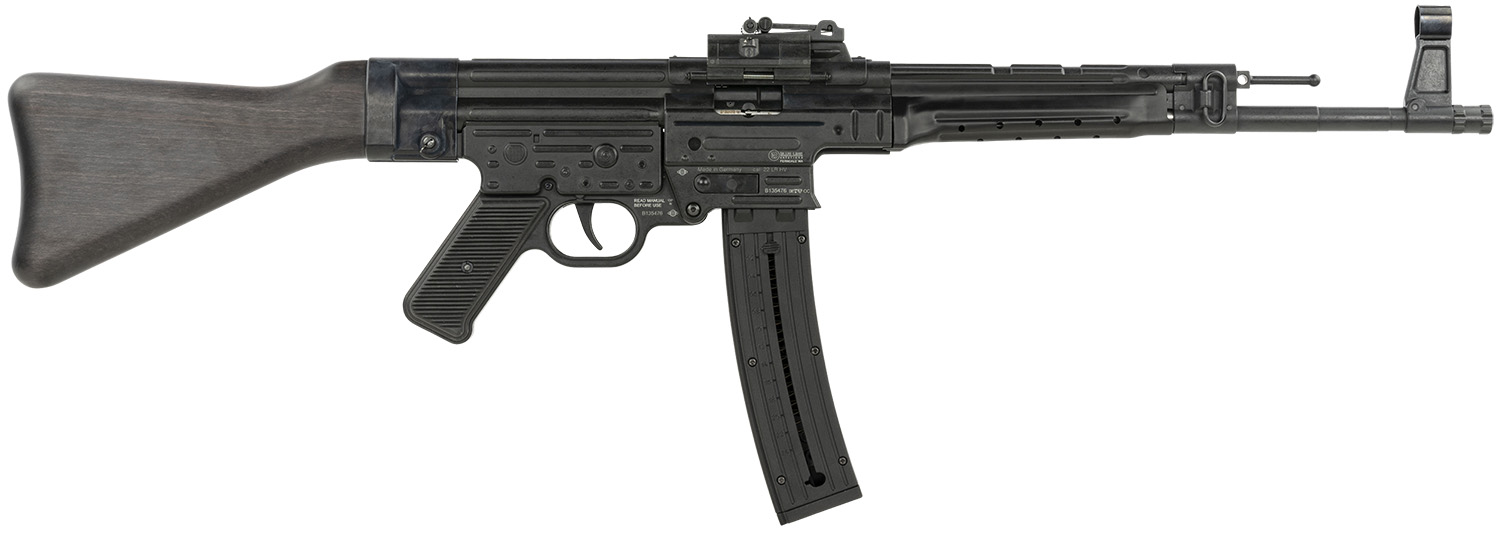 Mauser Rimfire 4440019CA STG-44 *CA Compliant Full Size 22 LR 10+1 16.50" Black Barrel & Receiver,  Black Wood Fixed Stock