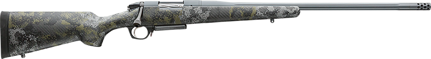 Bergara Rifles BPR2665PRC Premier Canyon 6.5 PRC 3+1 20" Sniper Gray Cerakote Fluted Barrel, Sniper Gray Cerakote Steel Receiver, Swamper Rouge Camo AG Composite Stock
