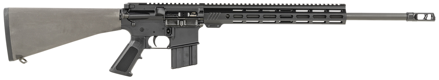 Bushmaster 0010010BLK XM-15 E2S 450 Bushmaster 5+1 20" Barrel, Black Barrel/Receiver, Snake Charmer Muzzle Brake, 14" M-LOK Free Float Rail, A2 Stock, Aluminum Magazine, Optics Ready