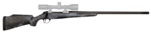 Fierce Firearms FCTRG7MMRM24BBO CT Rage  7mm Rem Mag Caliber with 3+1 Capacity, 24" Carbon Fiber Barrel, Black Cerakote Metal Finish & Blackout Camo Fixed Fierce Tech C3 Stock, Right Hand (Full Size)