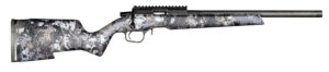 Christensen Arms 8011201600 Ranger  Full Size 22 WMR 9+1 18" Black Carbon Fiber Steel Barrel, Black Anodized Aluminum Receiver, Sitka Elevate II Camo Carbon Fiber Aluminum Bedding Stock