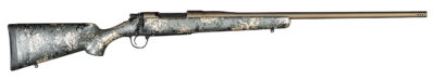 Christensen Arms 8010107900 Mesa FFT 7mm Rem Mag 3+1 22" Threaded Barrel, Burnt Bronze Cerakote, Green with Black/Tan Webbing Stock
