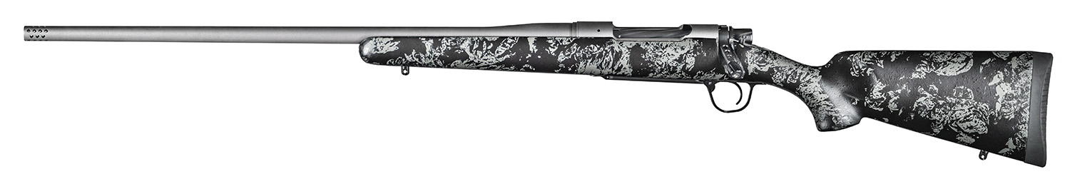 Christensen Arms 8010111300 Mesa FFT 7mm Rem Mag 3+1 22" Threaded Barrel, Tungsten Gray Cerakote, Black with Gray Webbing Stock, Left Hand