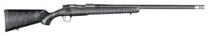 Christensen Arms CA10299414411 Ridgeline  308 Win 4+1 24" Carbon Fiber/Threaded Barrel, Tungsten Gray Cerakote, Black with Gray Webbing Stock