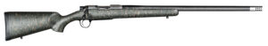Christensen Arms CA10299H14213 Ridgeline  6.5 Creedmoor 4+1 24" Carbon Fiber/Threaded Barrel, Natural Stainless, Green with Black/Tan Webbing Stock