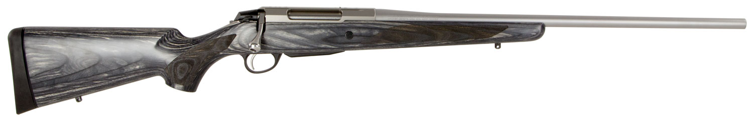 Tikka JRTXG316 T3x 308 Win 3+1 22.40" Barrel, Stainless Steel Metal Finish, Oiled Gray Laminate Stock