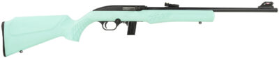 Rossi RS22L1811TL RS22  Full Size 22 LR 10+1 18" Matte Black Steel Barrel, Matte Black Grooved Aluminum Receiver, Teal Synthetic Fixed Stock