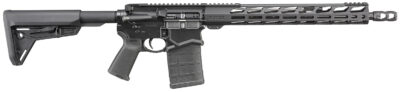 Ruger 5610 SFAR  308 Win 20+1 16.10" Black Steel Barrel, Black Hardcoat Anodize Picatinny Rail Aluminum Receiver, 15" M-LOK Handguard, Magpul SL Black Synthetic Stock, Black Magpul Grip, Right Hand