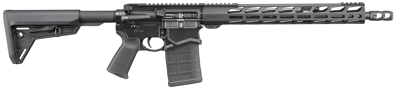 Ruger 5610 SFAR  308 Win 20+1 16.10" Black Steel Barrel, Black Hardcoat Anodize Picatinny Rail Aluminum Receiver, 15" M-LOK Handguard, Magpul SL Black Synthetic Stock, Black Magpul Grip, Right Hand