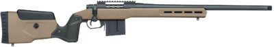 Mossberg 28147 Patriot LR Tactical 6.5 Creedmoor 10+1 22" Matte Blued Threaded Bull Barrel, Matte Blued Picatinny Rail MDT Oryx Tactical M-LOK Flat Dark Earth Synthetic Stock, Right Hand