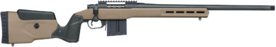 Mossberg 28149 Patriot LR Tactical 308 Win 7+1 24" Matte Blued Threaded Bull Barrel, Matte Blued Picatinny Rail MDT Oryx Tactical M-LOK Flat Dark Earth Synthetic Stock, Right Hand