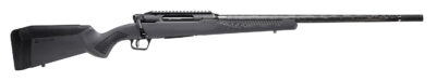 Savage Arms 57903 Impulse Mountain Hunter 300 PRC 3+1 24" Carbon Fiber Threaded Barrel, Black Aluminum Receiver w/Picatinny Rail, Gray AccuStock Synthetic Stock, Ambidextrous