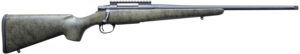 Howa HCSL65CRGRN 1500 Superlite Full Size 6.5 Creedmoor 5+1 20" Blued Threaded Barrel, Blued Picatinny Rail Steel Receiver, Green w/Black Webbing Fixed Stocky's Synthetic Stock