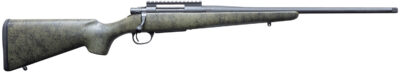 Howa HCSL65CRGRN 1500 Superlite Full Size 6.5 Creedmoor 5+1 20" Blued Threaded Barrel, Blued Picatinny Rail Steel Receiver, Green w/Black Webbing Fixed Stocky's Synthetic Stock