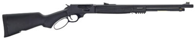 Henry H009X-360BH X Model  Full Size 360 Buckhammer 5+1 21.37" Blued Steel Barrel, Blued Drilled & Tapped Stainless Steel Receiver, Fixed Black Synthetic Stock, Right Hand