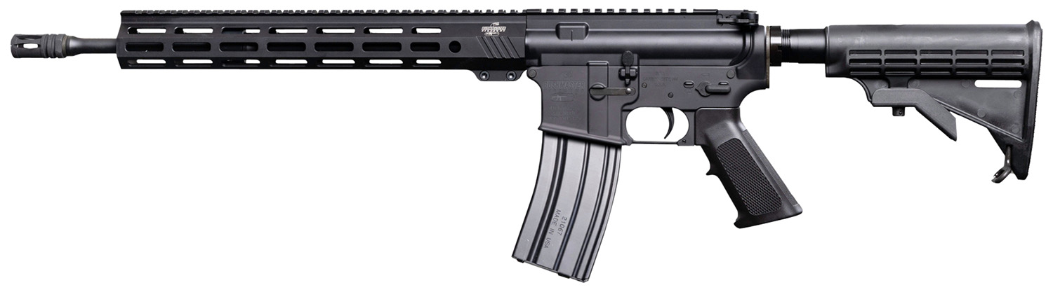 Bushmaster 0010017BLK QRC II 5.56x45mm NATO 30+1 16", Black, Collapsible Carbine Stock, A2 Grip, 14" M-LOK Handgaurd