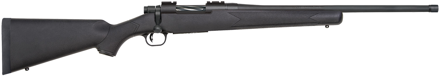 Mossberg 28175 Patriot  Full Size 400 Legend 4+1 20" Matte Blued Threaded Barrel, Matte Blued Drilled & Tapped Stainless Steel Receiver, Fixed Black Synthetic Stock, Right Hand