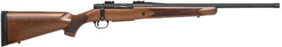 Mossberg 28176 Patriot  Full Size 400 Legend 4+1 20" Matte Blued Threaded Barrel, Matte Blued Drilled & Tapped Stainless Steel Receiver, Fixed Walnut Stock, Right Hand