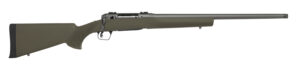 Savage Arms 58031 110 Trail Hunter 243 Win 4+1 22" Threaded/Medium Heavy Profile, Tungsten Gray Cerakote Barrel/Rec, OD Green Hogue Overmold Stock, Adj. AccuTrigger, Weaver Base