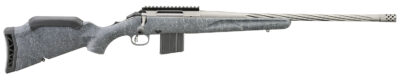 Ruger 46911 American Rifle Gen II Full Size 6.5 Grendel 10+1 20" Cobalt Cerakote Threaded Barrel, Picatinny Rail Steel Receiver, Gray Splatter Adjustable Synthetic Stock