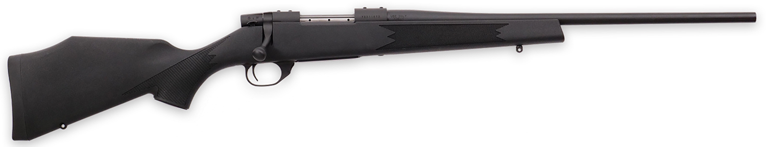 Weatherby VYT223RR0T Vanguard Synthetic Compact 223 Rem 5+1 20" Matte Blued #1 Threaded Barrel, Matte Blued Drilled & Tapped Steel Receiver, Black Adjustable Synthetic Stock