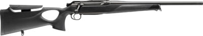 Sauer 80117653 505 Synchro XT Full Size 300 Win Mag 2+1 24" Titanium Gray Threaded Barrel, Saddle Mount Steel Receiver, Black Thumbhole w/Adj Comb Synthetic Stock