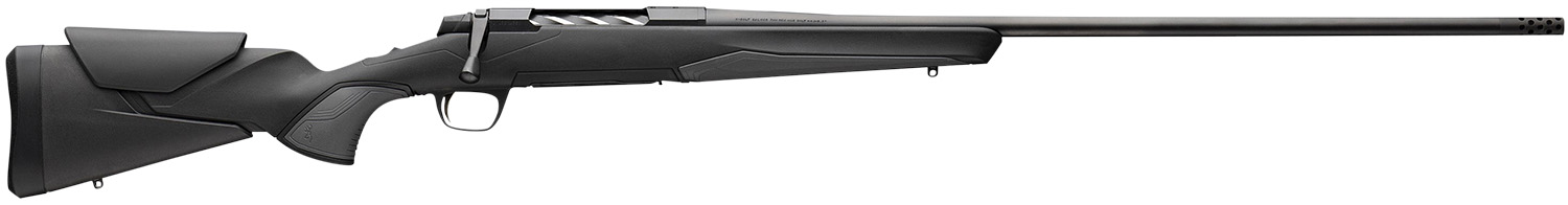 Browning 036003298 X-Bolt 2 Hunter Full Size 7mm PRC 3+1 24" Matte Black Threaded Sporter Barrel, Matte Black Drilled & Tapped Steel Receiver, Black Adjustable Vari-Tech w/Grip Module Synthetic Stock
