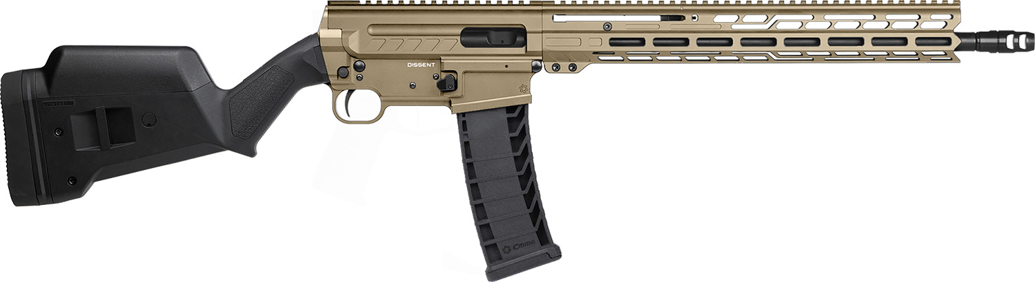 CMMG 94AC80FCT Dissent BR4 *CA Compliant 9mm Luger 10+1 16.10" Black Nitride Threaded Barrel, Coyote Tan Cerakote Picatinny Rail Aluminum Receiver, Magpul SGA Black Synthetic Stock