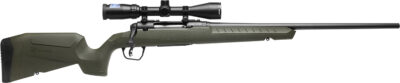 Savage Arms 32150 Axis 2 XP Combo Full Size 22-250 Rem 4+1 22" Black Sporter Barrel, Black Carbon Steel Receiver Drilled & Tapped, OD Green Fixed Synthetic Stock, Weaver 3-9x40mm Scope, Right Hand