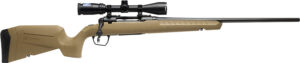 Savage Arms 32162 Axis 2 XP Combo Full Size 243 Win 4+1 22" Black Sporter Barrel, Black Carbon Steel Receiver Drilled & Tapped, Flat Dark Earth Fixed Synthetic Stock, Weaver 3-9x40mm Scope, Right Hand