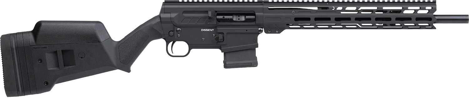 CMMG 55A830B-AB Dissent BR4 5.56 NATO 10+1 16.10" Black Nitride Medium Taper Barrel, Black Armor Cerakote Picatinny Rail Aluminum Receiver, 13.50" M-LOK Handguard, Magpul SGA Black Synthetic Stock
