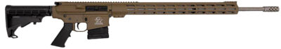 Great Lakes Firearms GL10243SSFDE GLFA  243 Win 5+1 24" Stainless Threaded Barrel, Flat Dark Earth Cerakote Picatinny Rail Aluminum Receiver, Adjustable Black Synthetic Stock, Mil-spec Polymer Grip