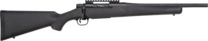 Mossberg 28230 Patriot Carbine 6.5 Creedmoor 5+1 18" Matte Blued Threaded Bull Barrel, Matte Blued Picatinny Rail Receiver, Black Fixed Synthetic Stock